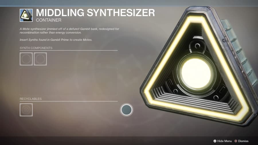 How to Upgrade Your Mote Synthesizer in Destiny 2