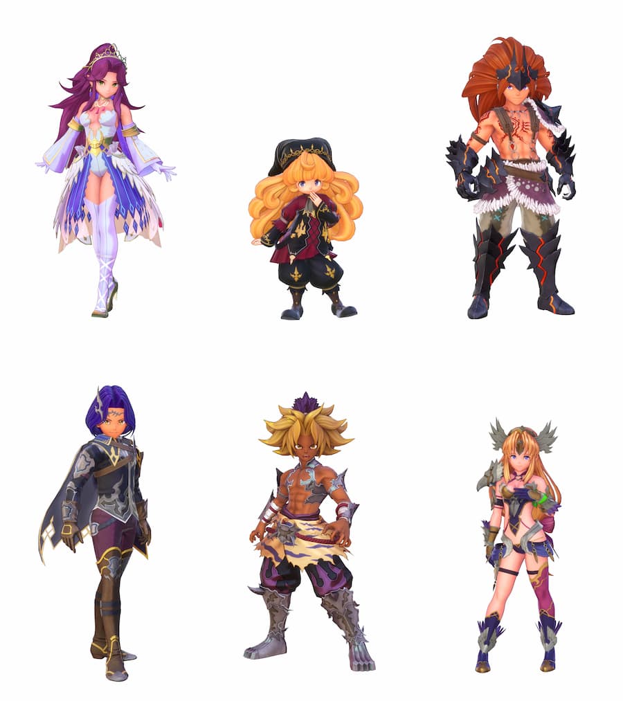 Trials of Mana Character Art