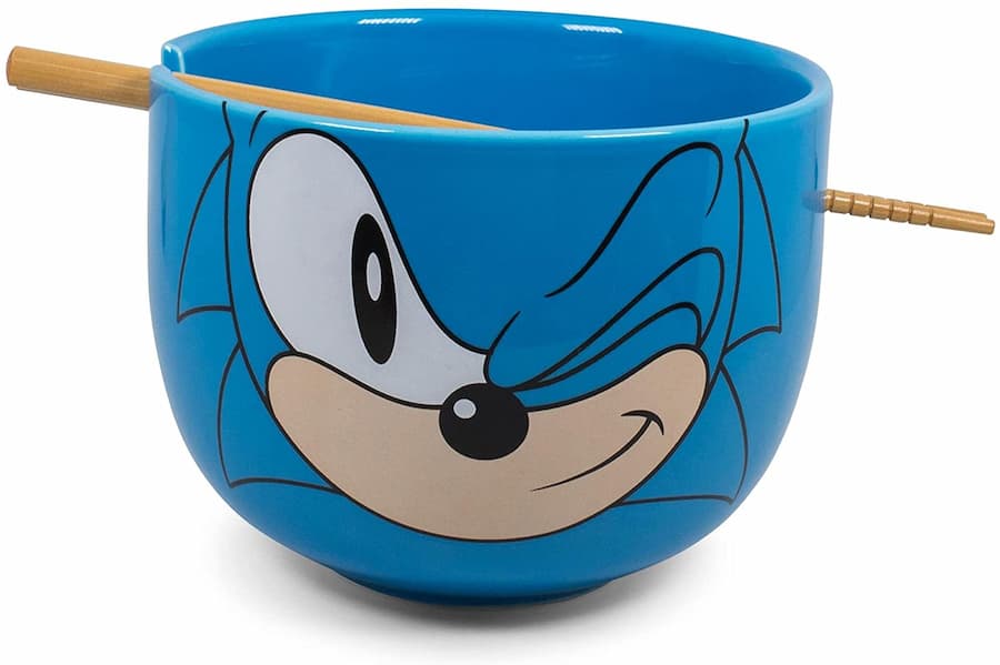 Sonic the Hedgehog Ramen Bowl and Chopsticks 