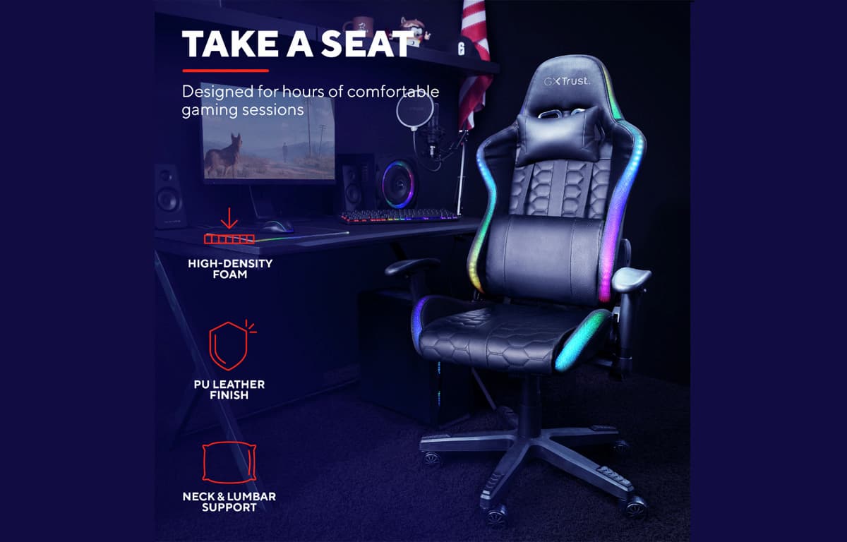 Trust GXT 716 Rizza Illuminated Gaming Chair Review
