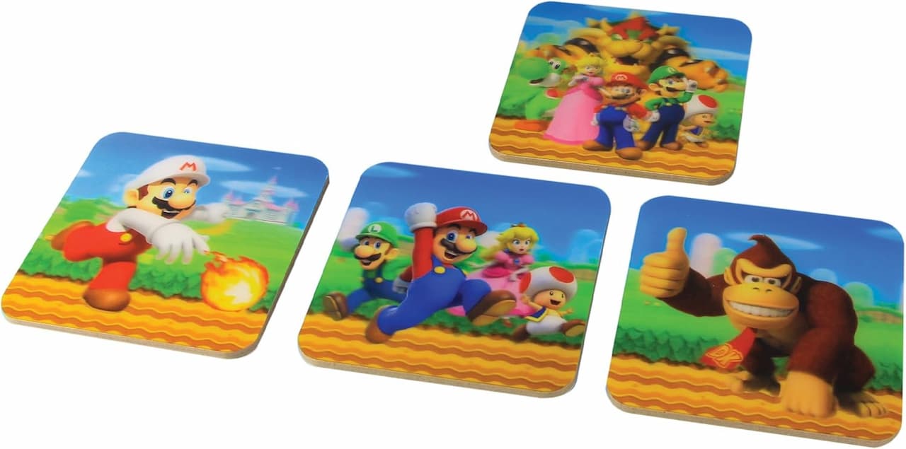 Super Mario Paladone 3D coasters