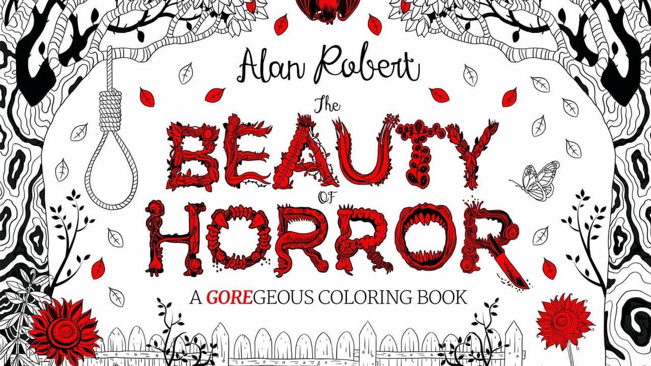 best horror gifts - beauty of horror coloring book